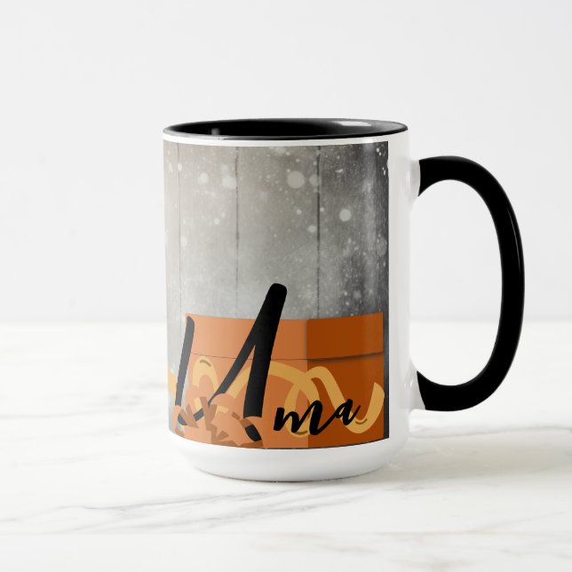 Christmas Time Alphabet Customisable Mug (Right)