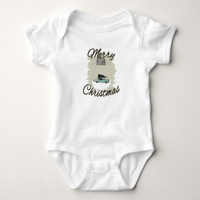 Christmas Time Baby Bodysuit (Front)