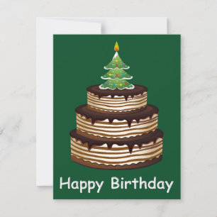 Christmas Time Birthday Card