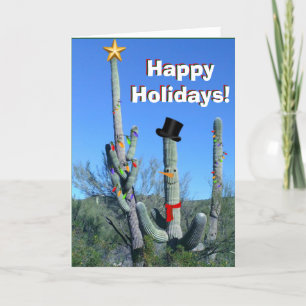 Christmas Time Cacti - Holiday Card