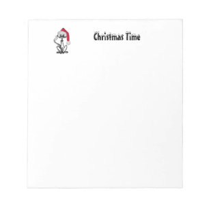 Christmas Time Cat Notepad
