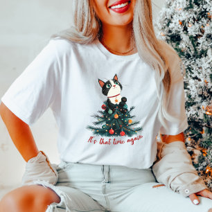  Christmas Time Cat T-Shirt