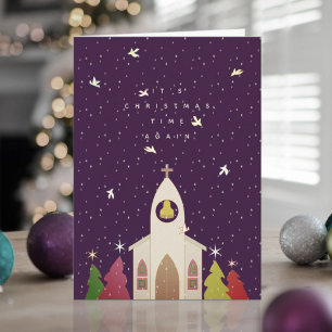 Christmas Time Church Christmas Card