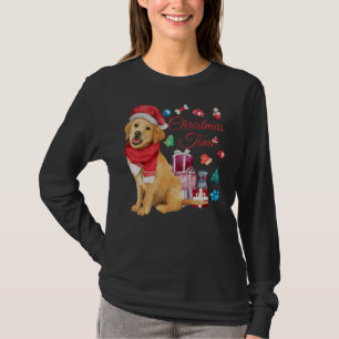 Christmas Time For Cute Golden Retriever T-Shirt