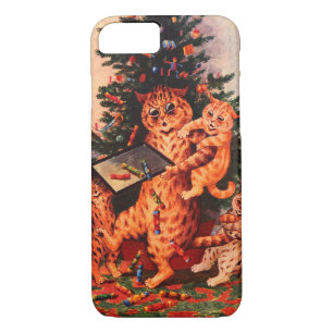 Christmas Time in Catland Louis Wain iPhone 8/7 Case