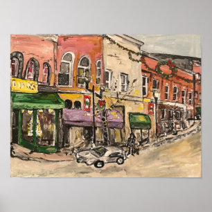 "Christmas time in Downtown Willoughby" Poster