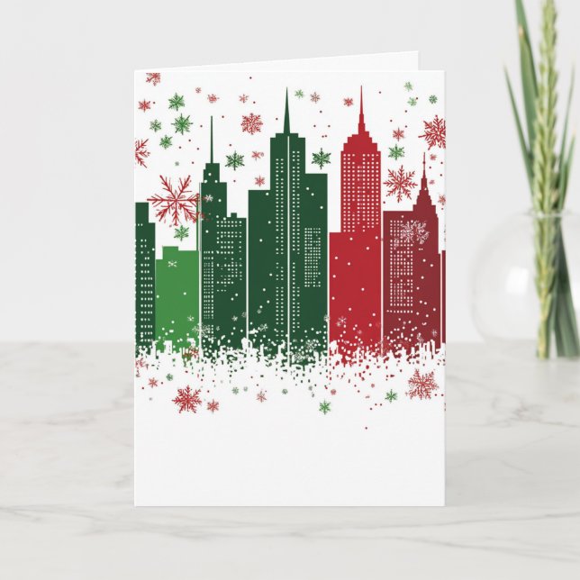 CHRISTMAS TIME IN THE CITY #1 NOTE CARD (Front)