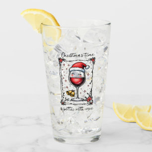 Christmas Time Is Better with Wine Glass