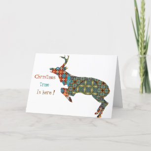 Christmas Time Is Here Folded Holiday Card