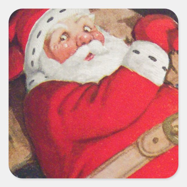 Christmas Time Santa Claus Sticker (Front)