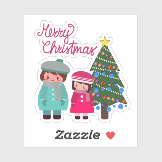 Christmas time single sticker (Sheet)