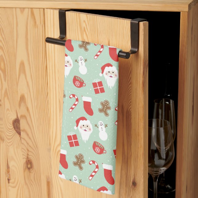 Christmas Time   Tea Towel (Thirds Fold)