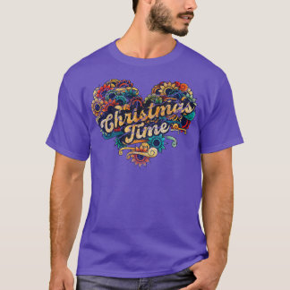 CHRISTMAS TIME VIGNETTE VINTAGE COLOR T-Shirt
