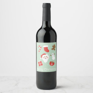 Christmas Time Wine Label