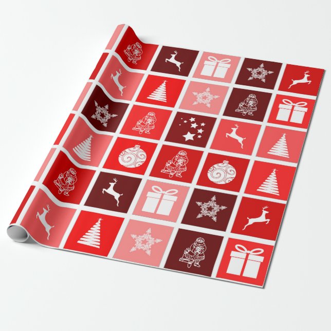 christmas time wrapping paper (Unrolled)