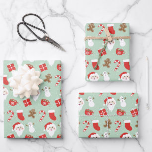 Christmas Time Wrapping Paper Sheet