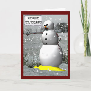 "Christmas Tinkle" Snowman Holiday Greeting Cards
