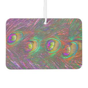 Christmas Tinsel Peacock Feathers Car Air Freshener