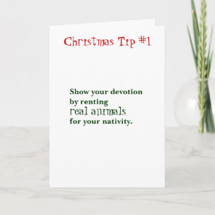 Christmas Tips Holiday Card