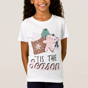 Christmas Tis the Season Cookies Hot Chocolate T-Shirt