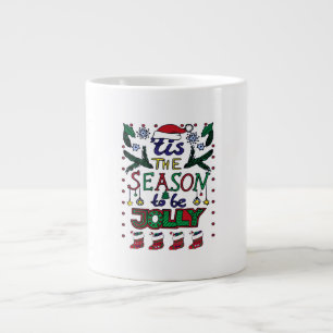 Christmas Tis The Season Large Coffee Mug