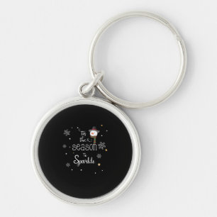 Christmas Tis The Season To Sparkle  Key Ring