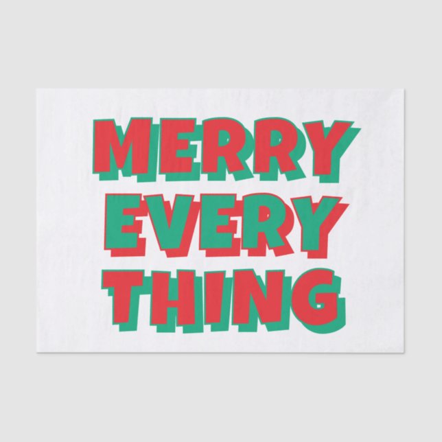 Christmas Tissue Paper  (Front)