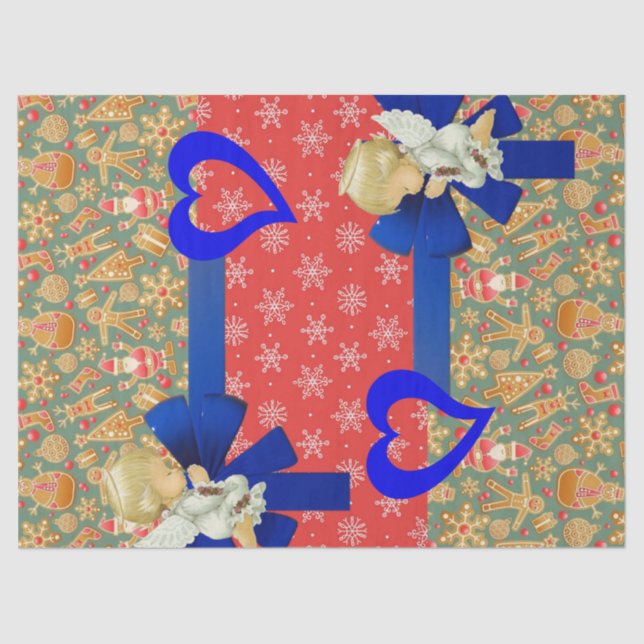 Christmas Tissue Paper Baby Angels (Front)