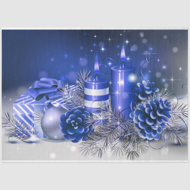 Christmas Tissue Paper/Candles Tissue Paper (Front)