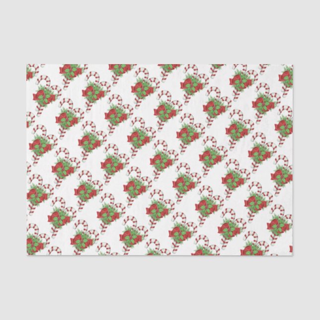 Christmas Tissue Paper/Candy Canes Paper (Front)