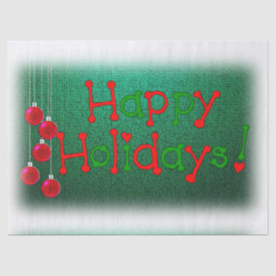 Christmas Tissue Paper, Happy Holidays Tissue Paper