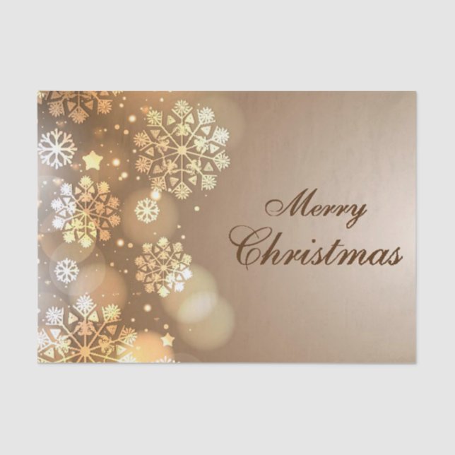 Christmas Tissue Paper/Merry Christmas Snowflakes Tissue Paper (Front)