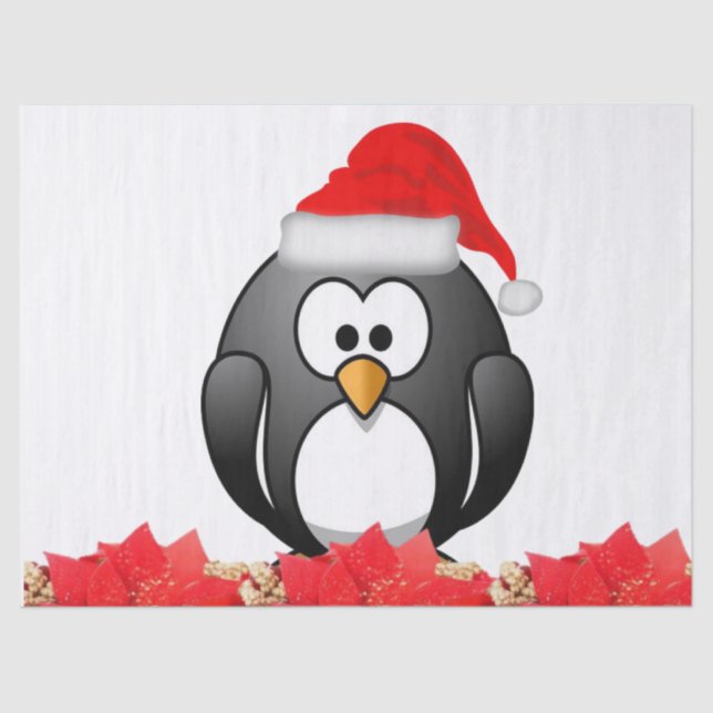 Christmas Tissue Paper, Penguin Tissue Paper (Front)