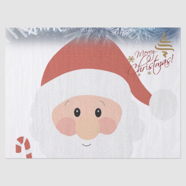 Christmas Tissue Paper, Snowman Paper (Front)