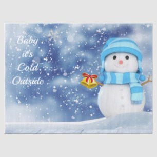 Christmas Tissue Paper, Snowman Tissue Paper