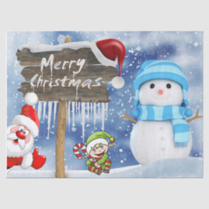 Christmas Tissue Paper, Snowman Tissue Paper