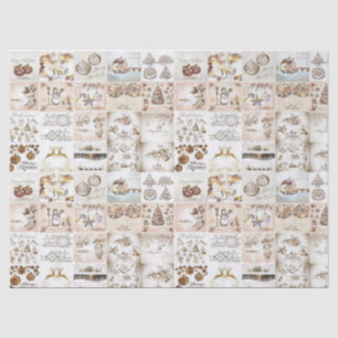 Christmas Tissue Paper, Vintage Christmas Tissue Paper