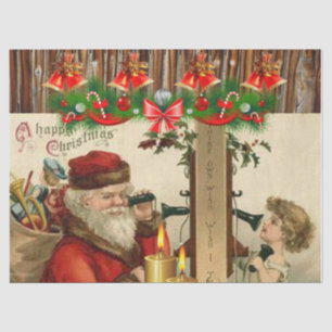 Christmas Tissue Paper, Vintage Christmas Tissue Paper