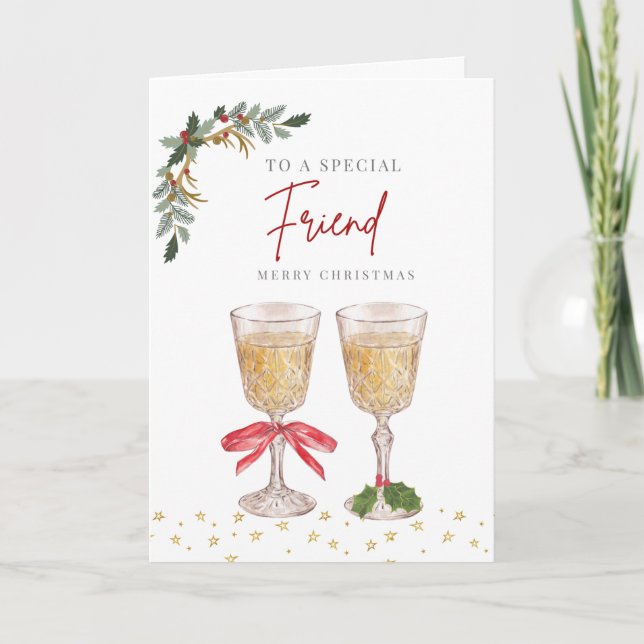 Christmas To a Special Friend Holiday Card (Front)