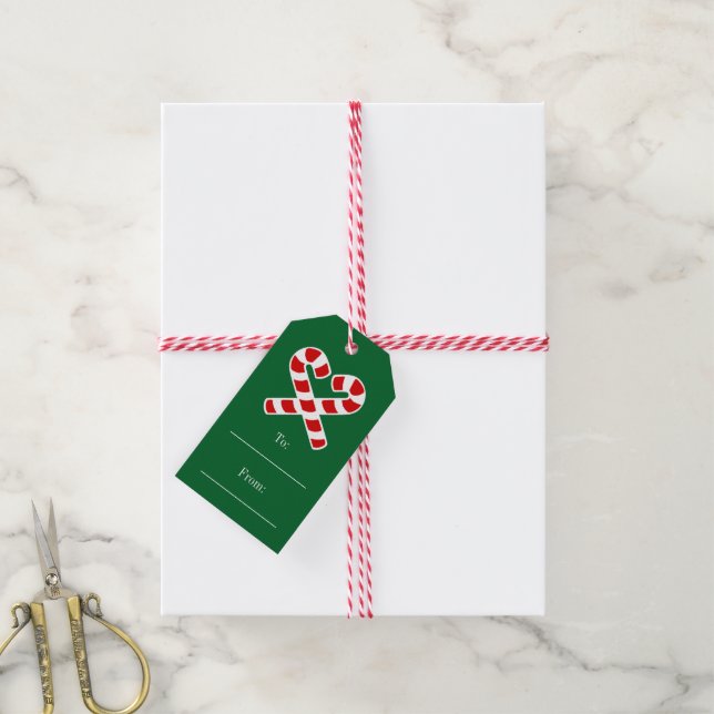 Christmas to and from gift labels with string (With Twine)