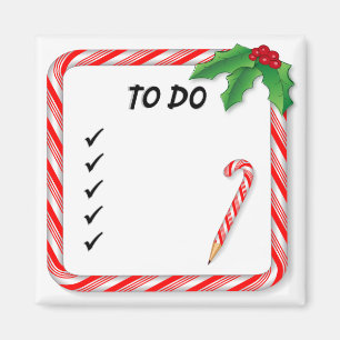 Christmas To Do List Magnet