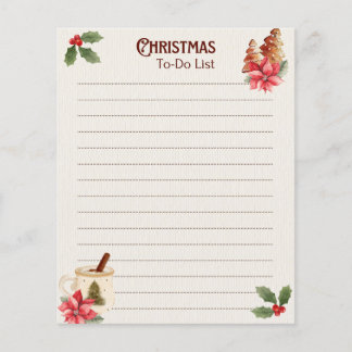 Christmas To-Do List Notepad