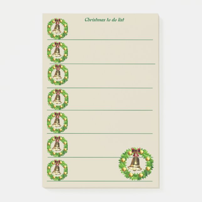 Christmas to do list Post-It Notes (Front)