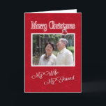 Christmas, to My Wife- Photo card template<br><div class="desc">On Christmas,  let the mother of your children know how much you love her and cherish her friendship by sending a custom photo card with your favorite picture of you,  or of both of you.</div>