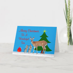 Christmas To Son Greeting Card