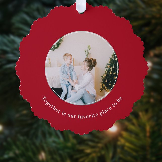 Christmas Together Is Our Favourite Place Tree Decoration Card (Creator Uploaded)