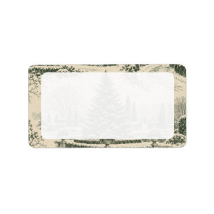 Christmas Toile Add Labels 1 – Christmas Tree