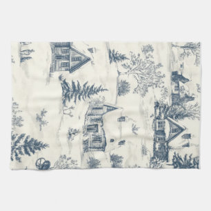 Christmas Toile Pattern Accessories Tea Towel