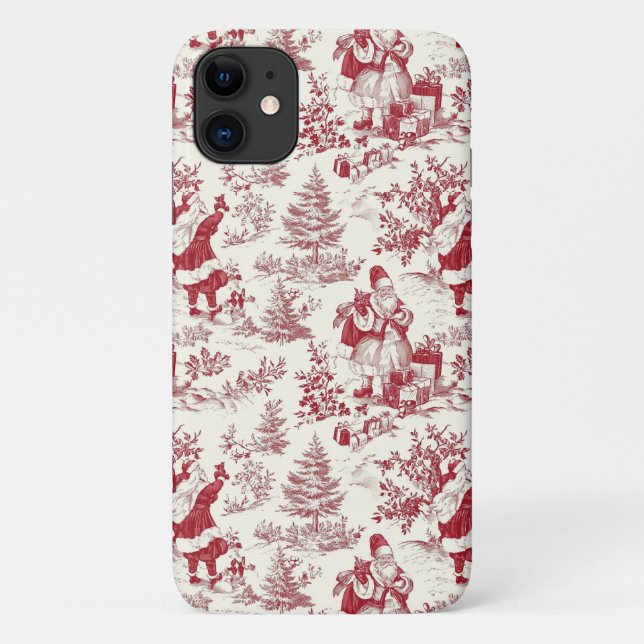 Christmas Toile Phone Case (Back)