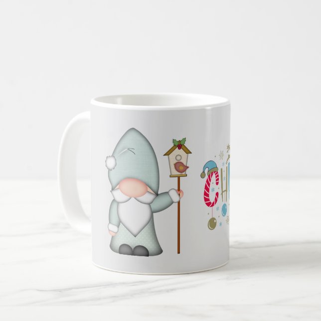 Christmas Tomte Gnome Coffee Mug (Front Left)